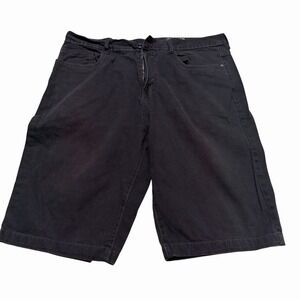 Sean John Hamilton Denim Shorts Mens 38 Black Relaxed Fit Hip Hop Y2K